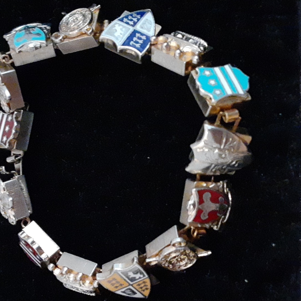 Charm bracelet of Sheild's of other countries